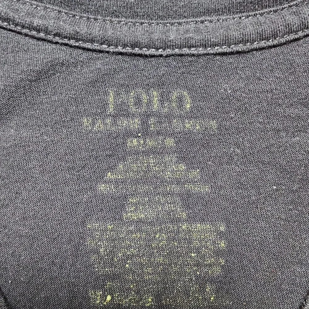 Polo‎ Ralph Lauren Mens V-Neck T-Shirt Black Red Pony Logo Size Medium